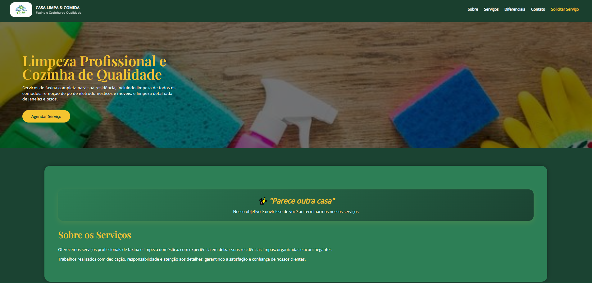 Projeto Front-End - Parece Outra Casa - Design Responsivo e Interface Moderna
