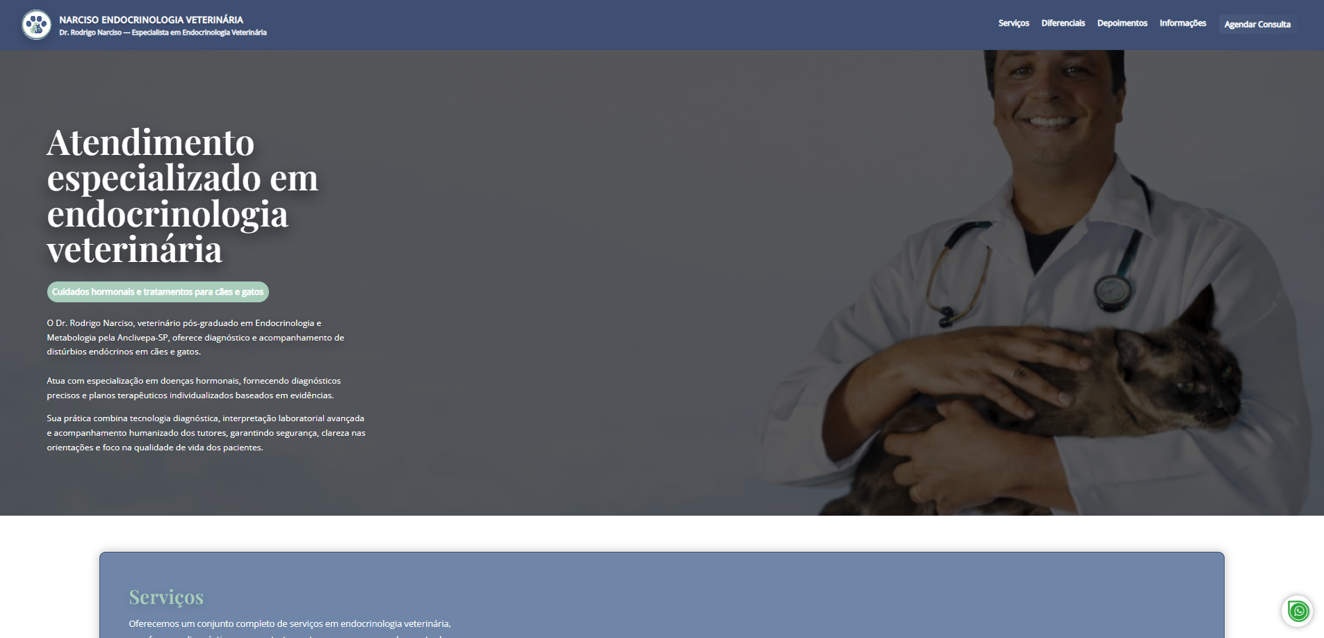 Projeto Front-End - Narciso Endocrinologia Veterinária - Veterinário